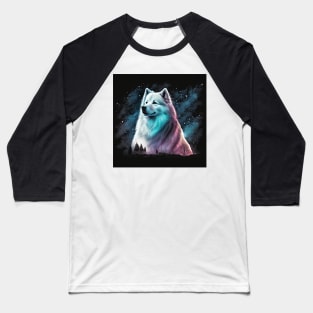 Cosmic Samoyed Baseball T-Shirt